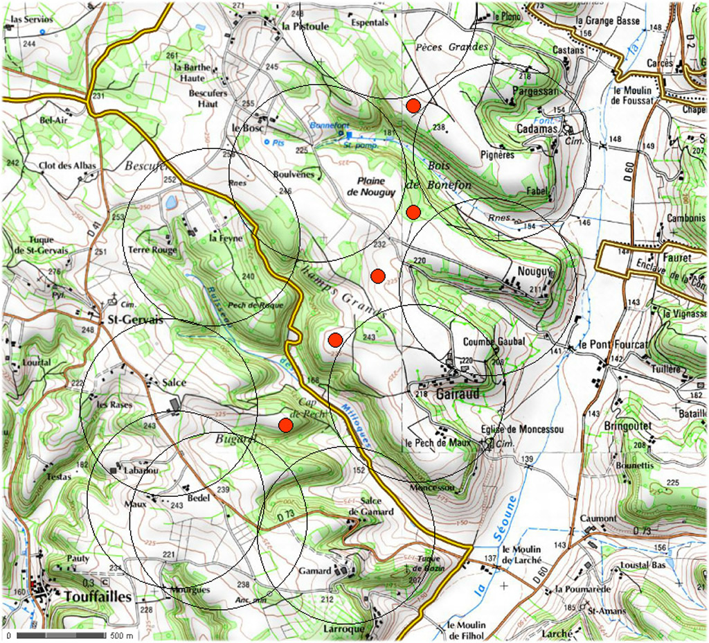 Carte de Touffailles
